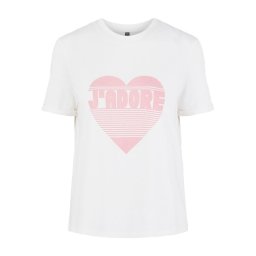 Pieces Póló Vanna 17123770 Fehér Regular Fit
