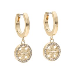 Tory Burch Fülbevaló Miller Pave Hoop Earring 87041 Arany