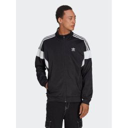 adidas Pulóver Adicolor Classics Cut Line Track Top HS2064 Fekete Loose Fit