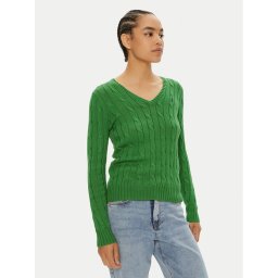 Polo Ralph Lauren Sweater 211891640021 Zöld Slim Fit