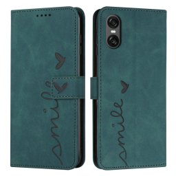 ART SMILE Pénztárca tok pánttal Sony Xperia 10 VI zöld színben