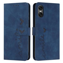 ART SMILE Pénztárca tok pánttal Sony Xperia 10 VI kék telefonhoz