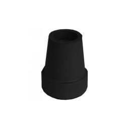 Fémbetétes botvég gumi járóbothoz 18mm, fekete, 1db