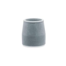 Fémbetétes járókeret botvég gumi 26mm, szürke 4db