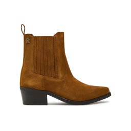 Tommy Hilfiger Bokacsizma Th Suede Cowboy Boot FW0FW08034 Barna