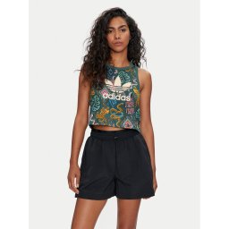 adidas Felső FARM Rio Trefoil IW0798 Zöld Regular Fit