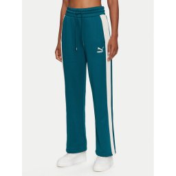 Puma Melegítő alsó Iconic T7 627996 Zöld Straight Leg