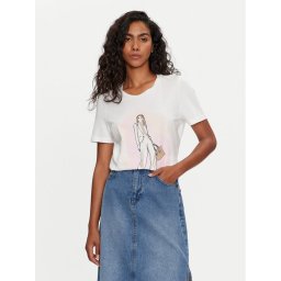 Vero Moda Póló Petra 10308694 Fehér Regular Fit