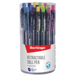Berlingo, golyóstoll, kék, 30db, 0.7mm, SI-400 COLOR