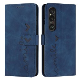 ART SMILE Pénztárca tok pánttal Sony Xperia 1 VI kék telefonhoz