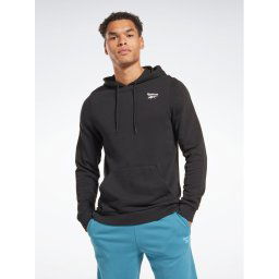 Reebok Pulóver Identity Logo HA9273 Fekete Regular Fit