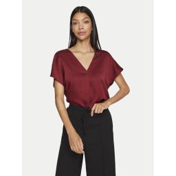 Vila Blúz Elliette 14089239 Bordó Regular Fit
