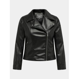 ONLY Carmakoma Műbőr dzseki Becca 15313535 Fekete Slim Fit