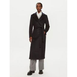 MAX&Co. Gyapjú kabát Longrun 2428016034200 Sötétkék Regular Fit