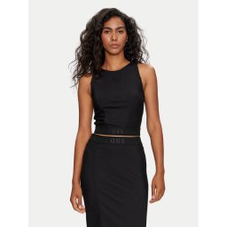 Guess Blúz Emi W4YP18 KC2E2 Fekete Regular Fit