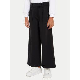 Calvin Klein Jeans Szövet nadrág IG0IG02690 Fekete Wide Leg