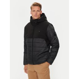 Tommy Hilfiger Pehelykabát MW0MW35654 Fekete Regular Fit