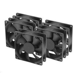AKASA ventilátor AK-8025LS-KT05 80x80, Csapágycsapágy, 3-pim, 5db csomagban