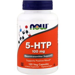 NOW Foods 5-HTP 100 mg, 120 db