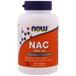 NOW Foods NAC, N-acetil-cisztein, 1000 mg, 120 db