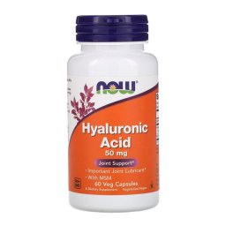 NOW Foods Hialuronsav, 50 mg, 60 db