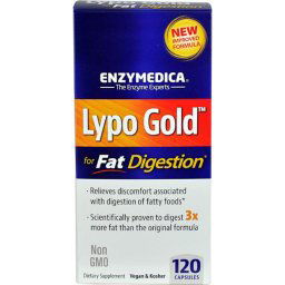 Enzymedica Lypo Gold, lipáz enzimkeverék, zsír emésztésre, 120 db