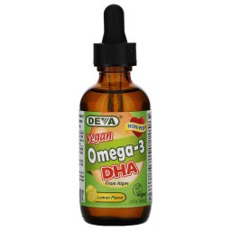 Deva Vegán Omega-3 DHA, citrom ízű, 60 ml