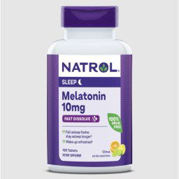 Natrol Melatonin 10 mg, gyors felszívódású citrus, 100 db