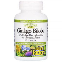 Ginkgo Biloba, 60 db, Natural Factors