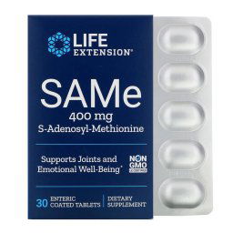 Life Extension SAMe, S-adenozil-metionin, 400 mg, 30 db