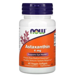NOW Foods Asztaxantin 4 mg, 60 db