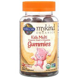 Garden of Life Kids Multi, bio gyümölcsíz, 120 db, MyKind Organics