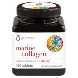 Youtheory Tengeri Kollagén, 2500 mg, 160 db