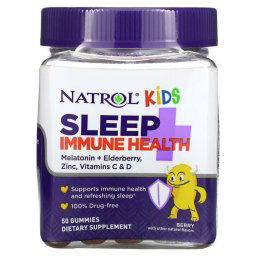 Natrol Alvás és immunrendszer, gyümölcs íz, 50 db, Kids