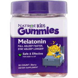 Natrol Melatonin, 4 éves kortól, gyümölcs íz, 90 db