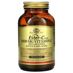 C-Vitamin, Ester-C Plus, 1,000 mg, 90 db, Solgar
