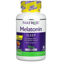 Natrol Melatonin 10 mg, gyors felszívódású epres, 100 db