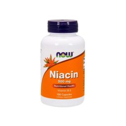 NOW Foods Niacin, 500 mg, 100 db