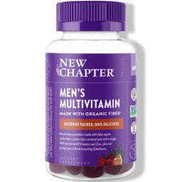 New Chapter Men's Multivitamin gumicukor férfiaknak, bogyós citrus íz, 75 db