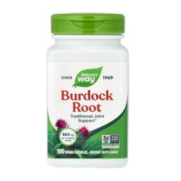 Nature's Way Burdock Root, bojtorján gyökér, 430 mg, 100 db