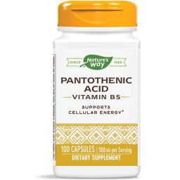 Nature's Way Pantoténsav, B5-vitamin, 500 mg, 100 db