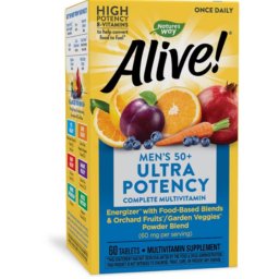 Nature's Way Alive! Men s 50+ Ultra Potency, multivitamin férfiaknak, B-vitaminnal, 60 db