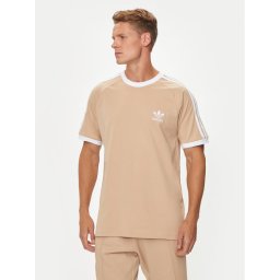 adidas Póló adicolor Classics 3-Stripes IZ2366 Bézs Slim Fit