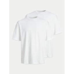 Jack&Jones 2 póló készlet Bradley 12264845 Fehér Wide Fit