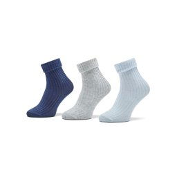 United Colors Of Benetton 3 pár hosszú szárú gyerek zokni 6AO3F211S 935 Kék