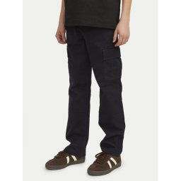 Jack&Jones Junior Szövet nadrág Kane 12261033 Fekete Loose Fit