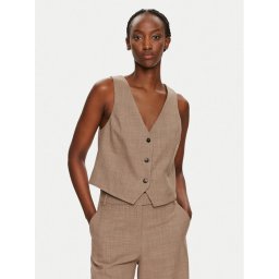 MAX&Co. Mellény 2426156012200 Barna Regular Fit