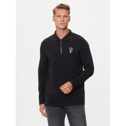 KARL LAGERFELD Pólóing 745403 543221 Fekete Regular Fit