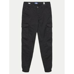 Jack&Jones Junior Szövet nadrág Paul 12151646 Fekete Slim Fit