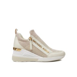 MICHAEL Michael Kors Sportcipők Wills Metallic Stretch Knit Trainer 43S3WIFS4D Bézs